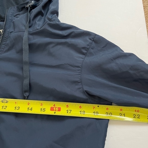 Zyia Active Navy Rainbow Sleeve Bomber Jacket Size Small - Picture 8 of 8